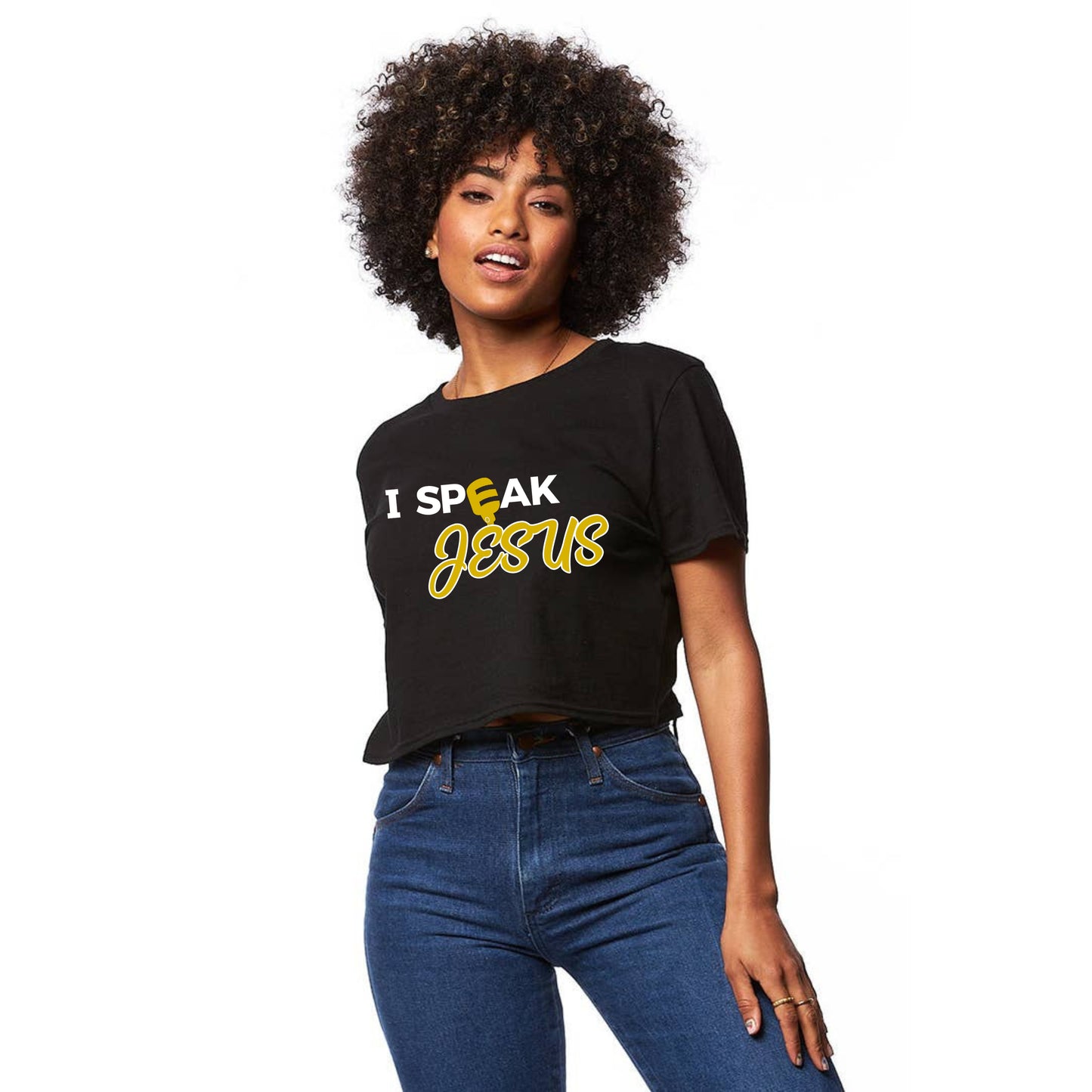 I Speak Jesus - Crop Tee