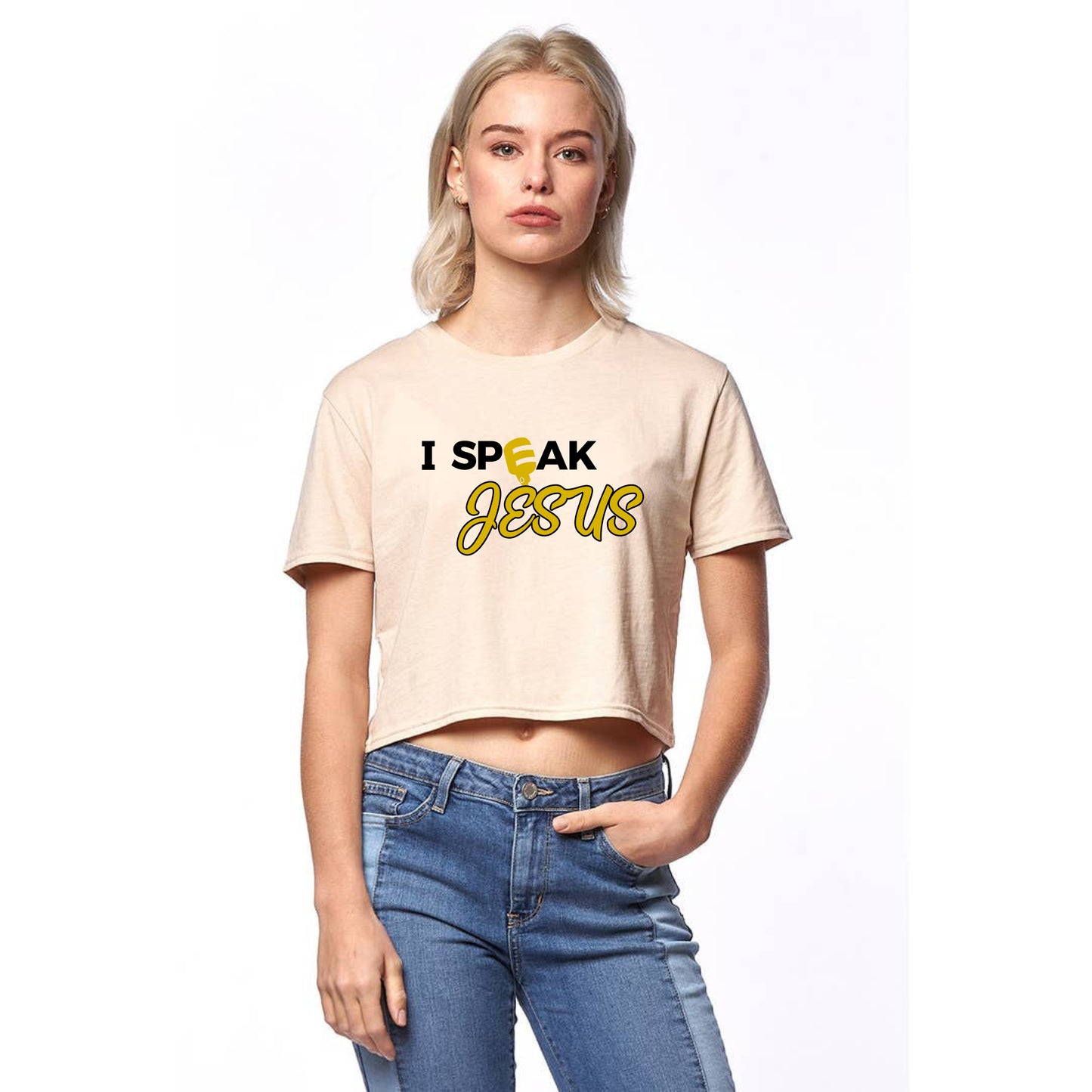 I Speak Jesus - Crop Tee