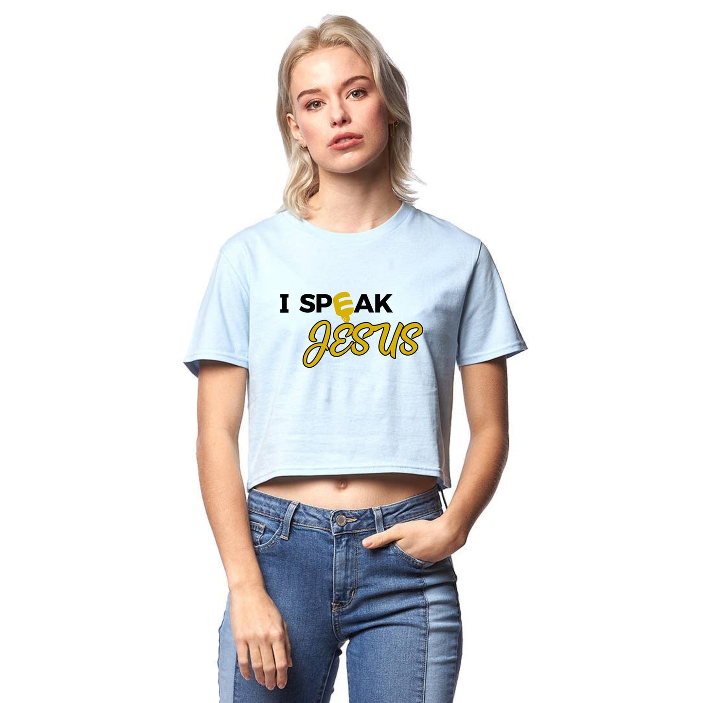 I Speak Jesus - Crop Tee