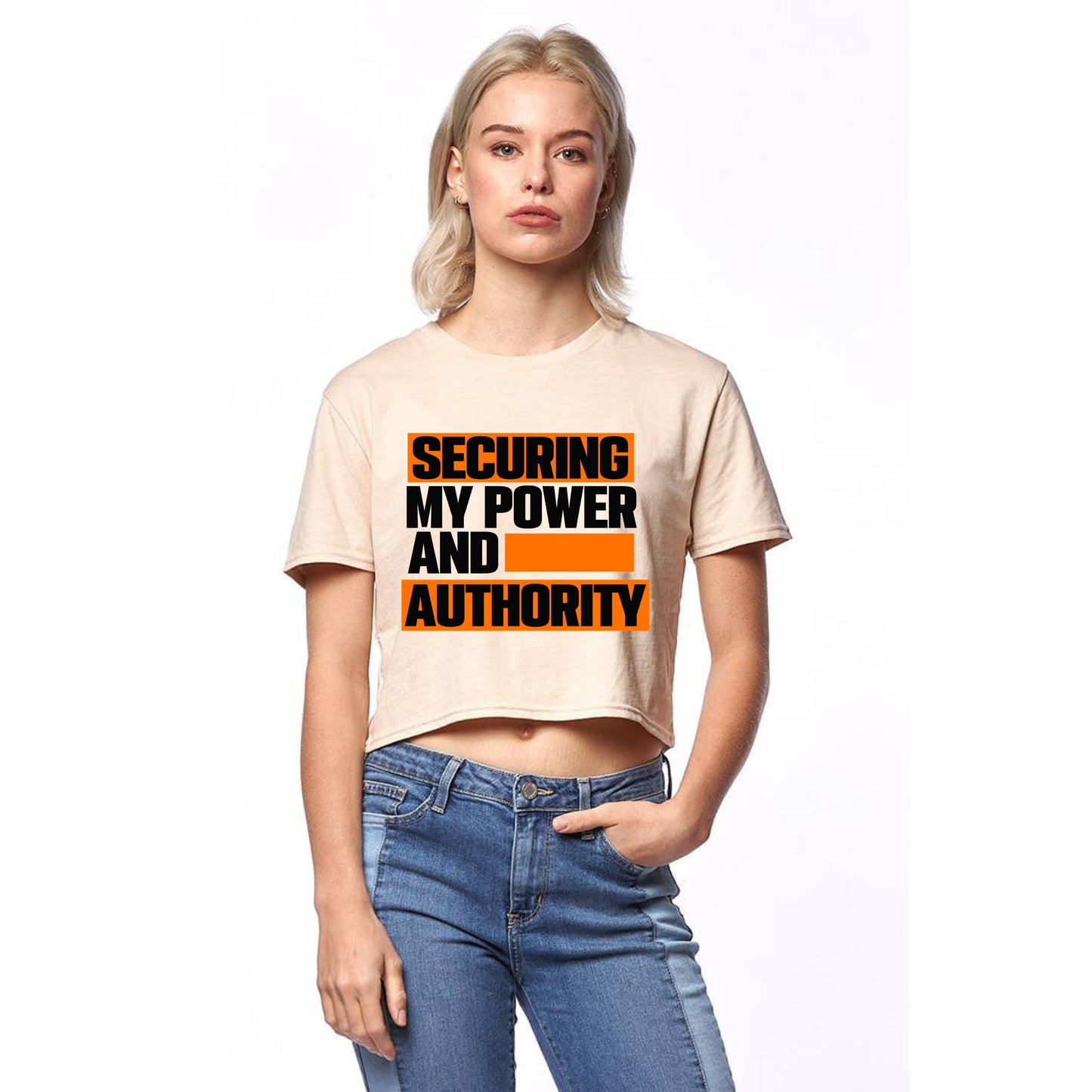 Power & Authority - Crop Tee