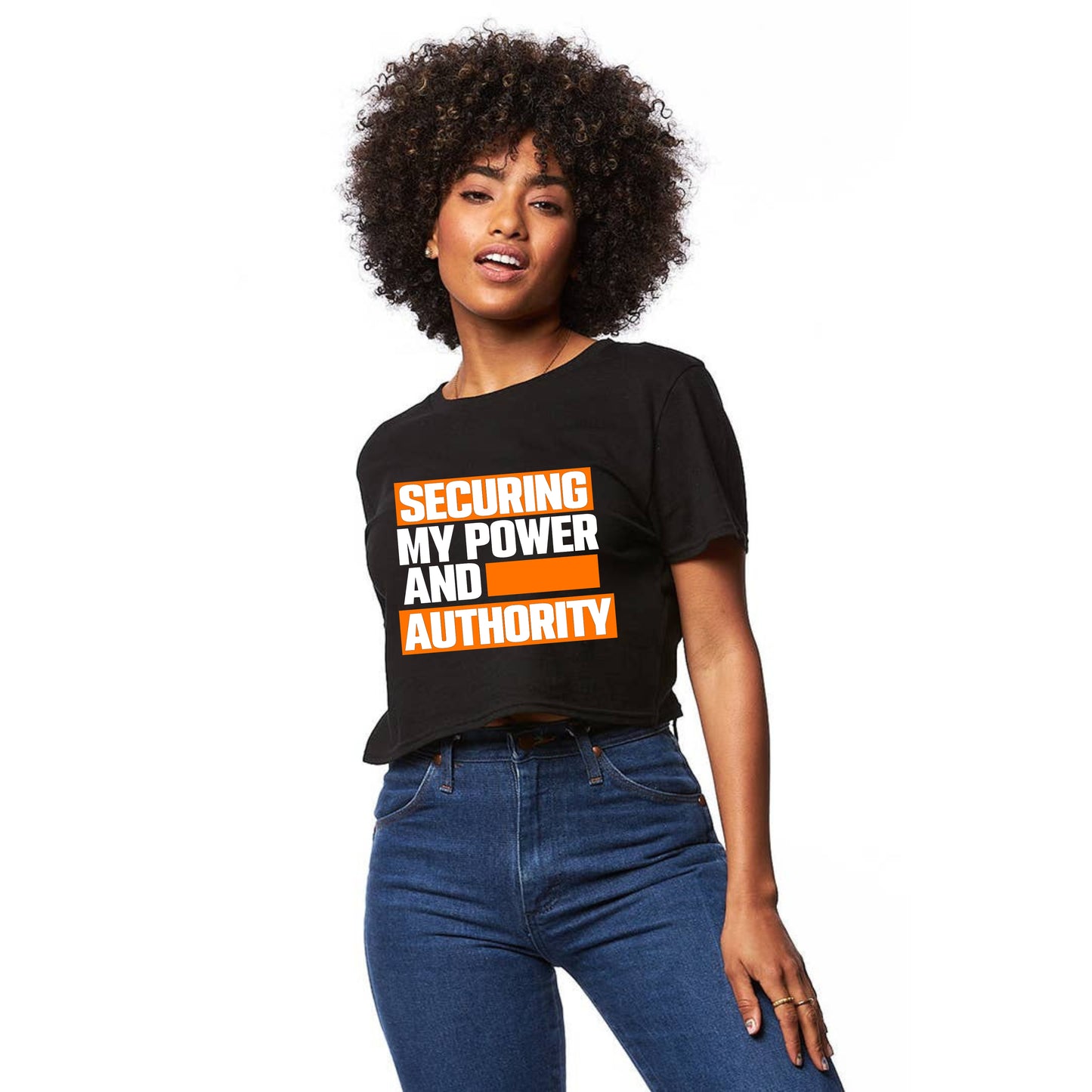 Power & Authority - Crop Tee