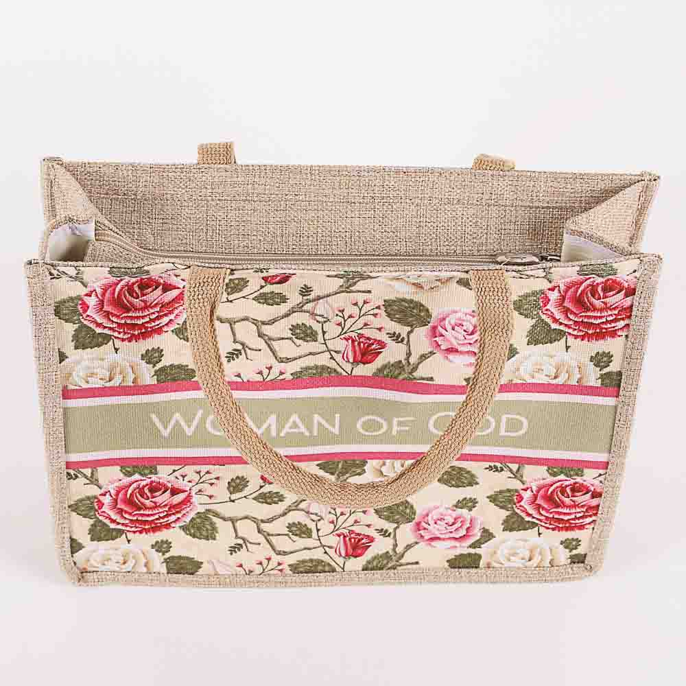 Woman of God - Woven Canvas Tote