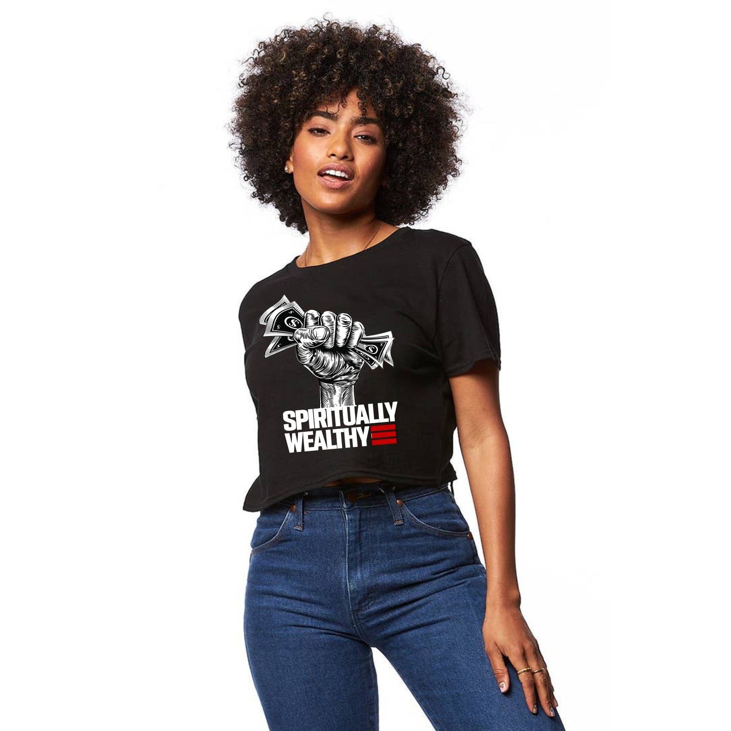 Wealthy - Crop Tee
