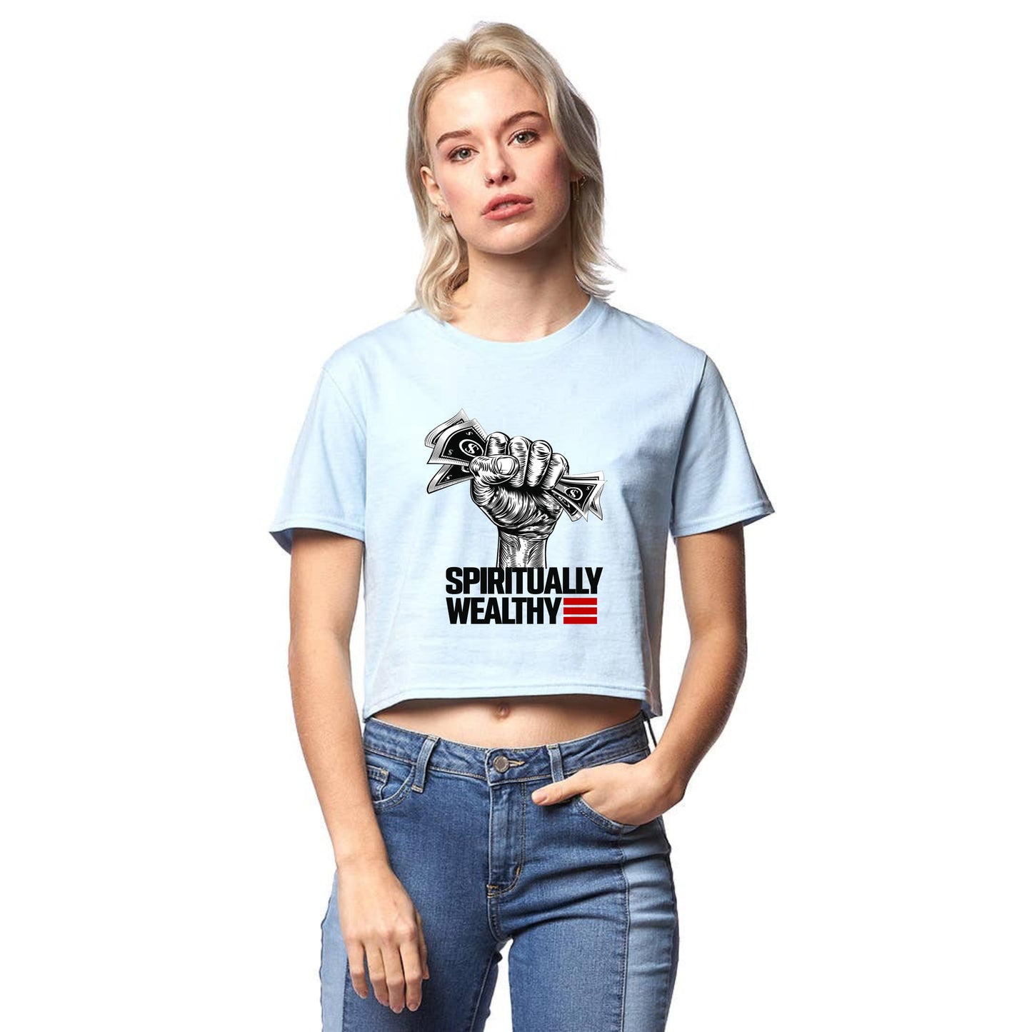 Wealthy - Crop Tee