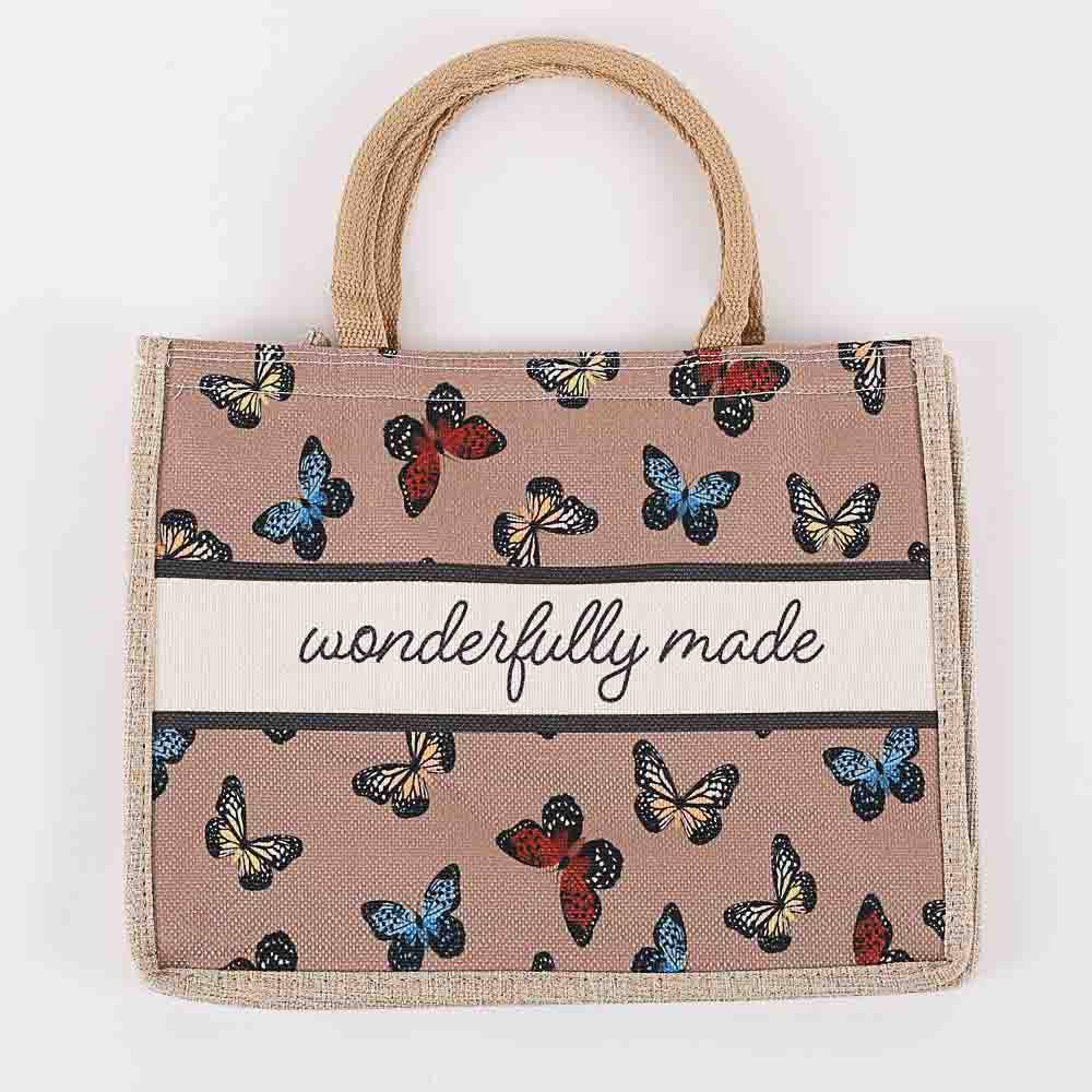 Wonderfully Made - Woven Canvas Tote
