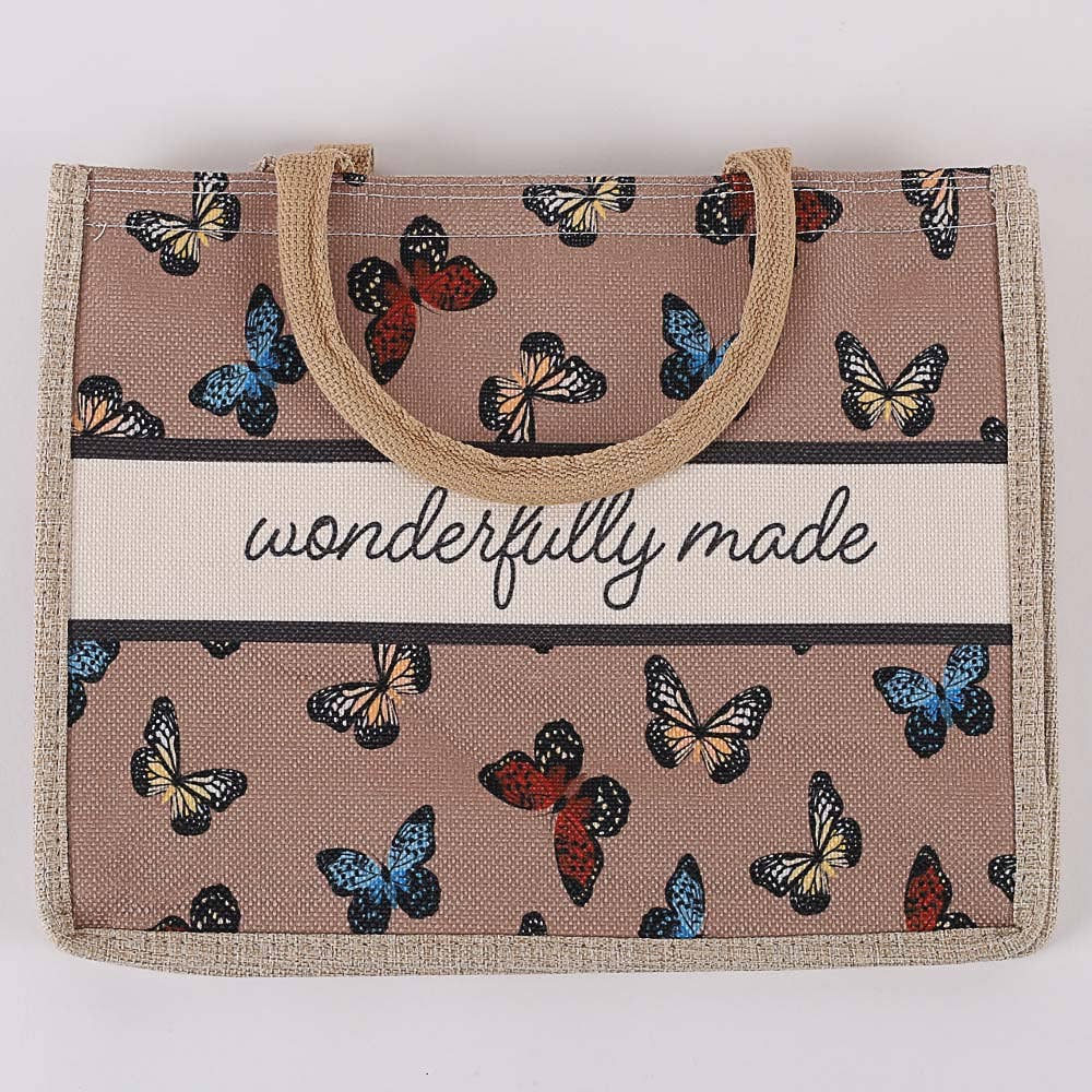 Wonderfully Made - Woven Canvas Tote