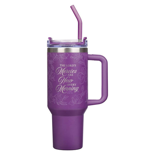 New Mercies Tumbler with Straw